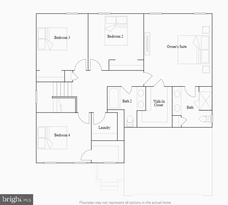262 Short Branch Drive Ranson, WV 25438 - Photo 13 of 35 2nd Floor Layout