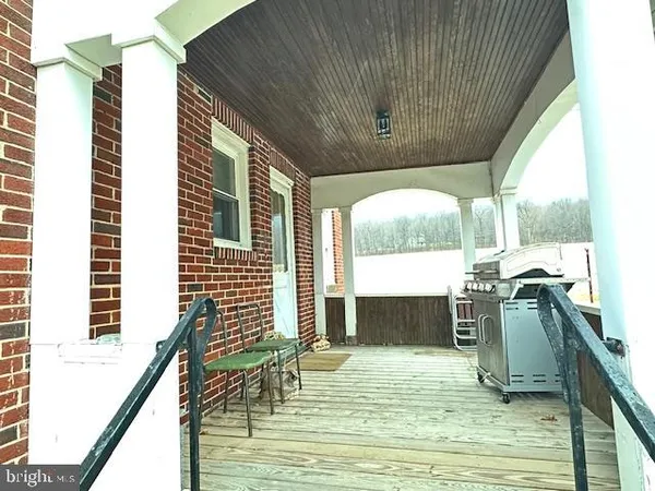 a view of balcony with couch