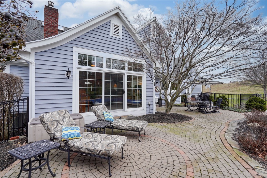 6 Quoin Crescent Victor, NY 14564 - Photo 44 of 50 AN ALTERNATE PERSPECTIVE OF THE BACK PAVER PATIO W