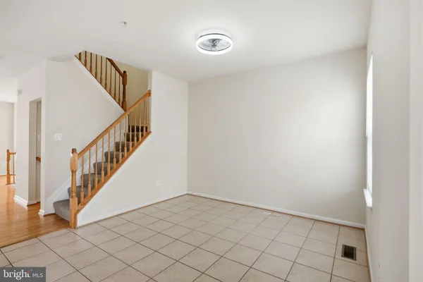 a view of an entryway with stairs