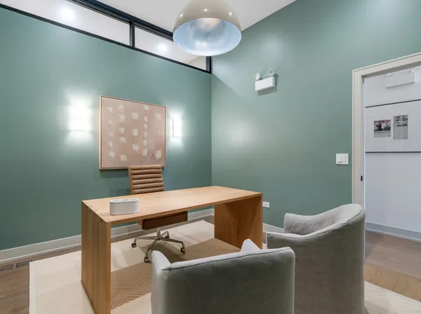 a room with furniture and window