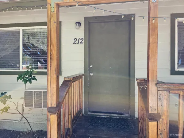 a view of front door and porch