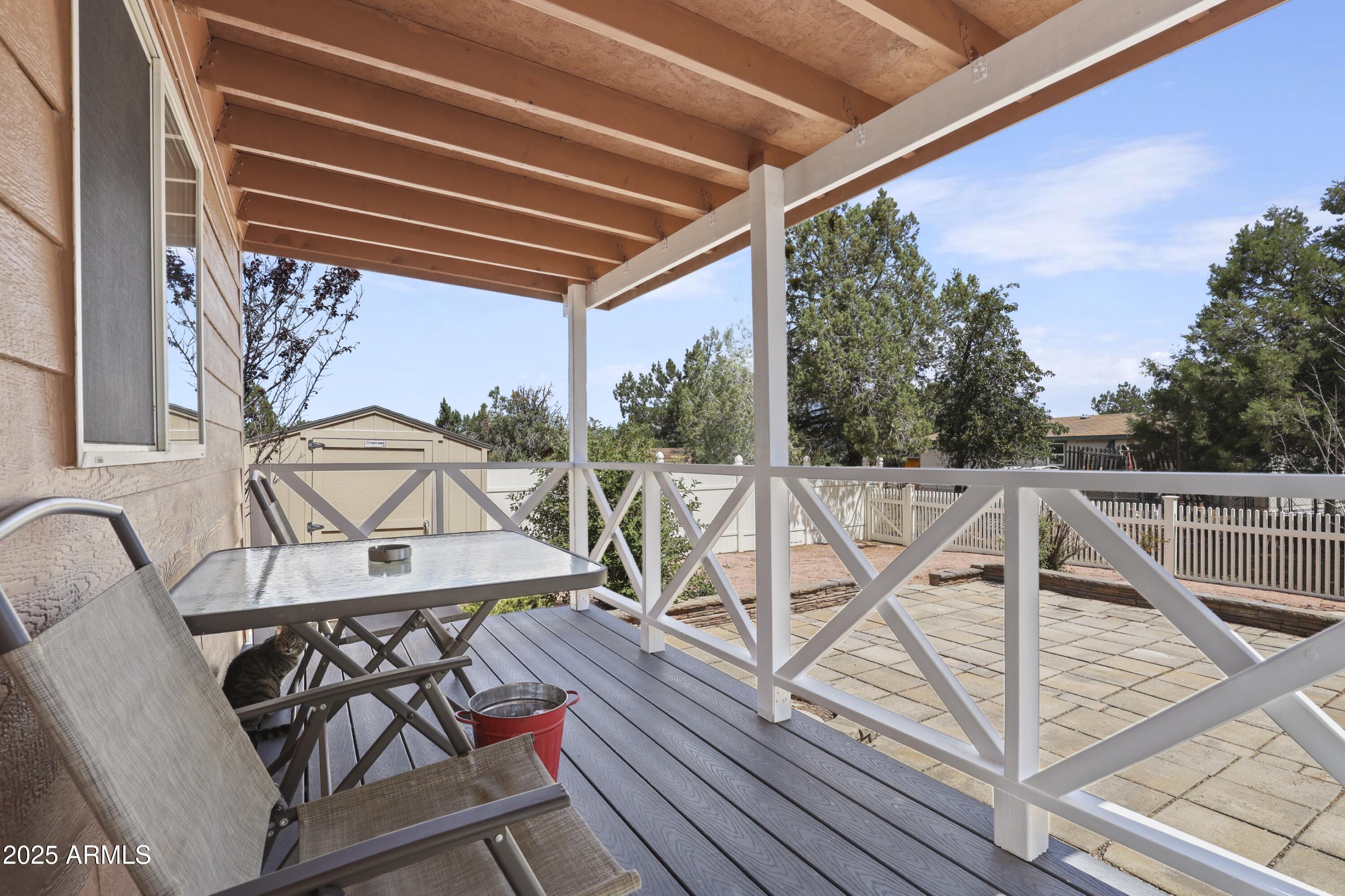 7411 Toya Vista Road Payson, AZ 85541 - Photo 18 of 33 Covered Back Porch
