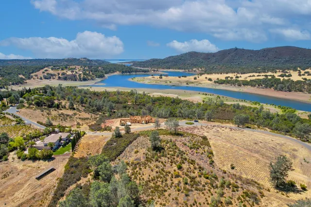 a view of a city with an ocean view