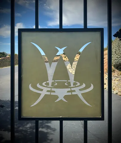 a view of a backyard with tv