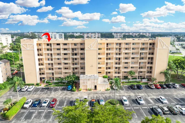 a view of a balcony with city view