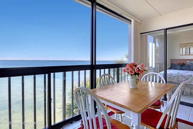 a view of an ocean and beach