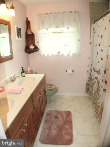 204 Thompson Road Chester, MD 21619 - Photo 22 of 30 a bathroom with a sink a toilet and shower