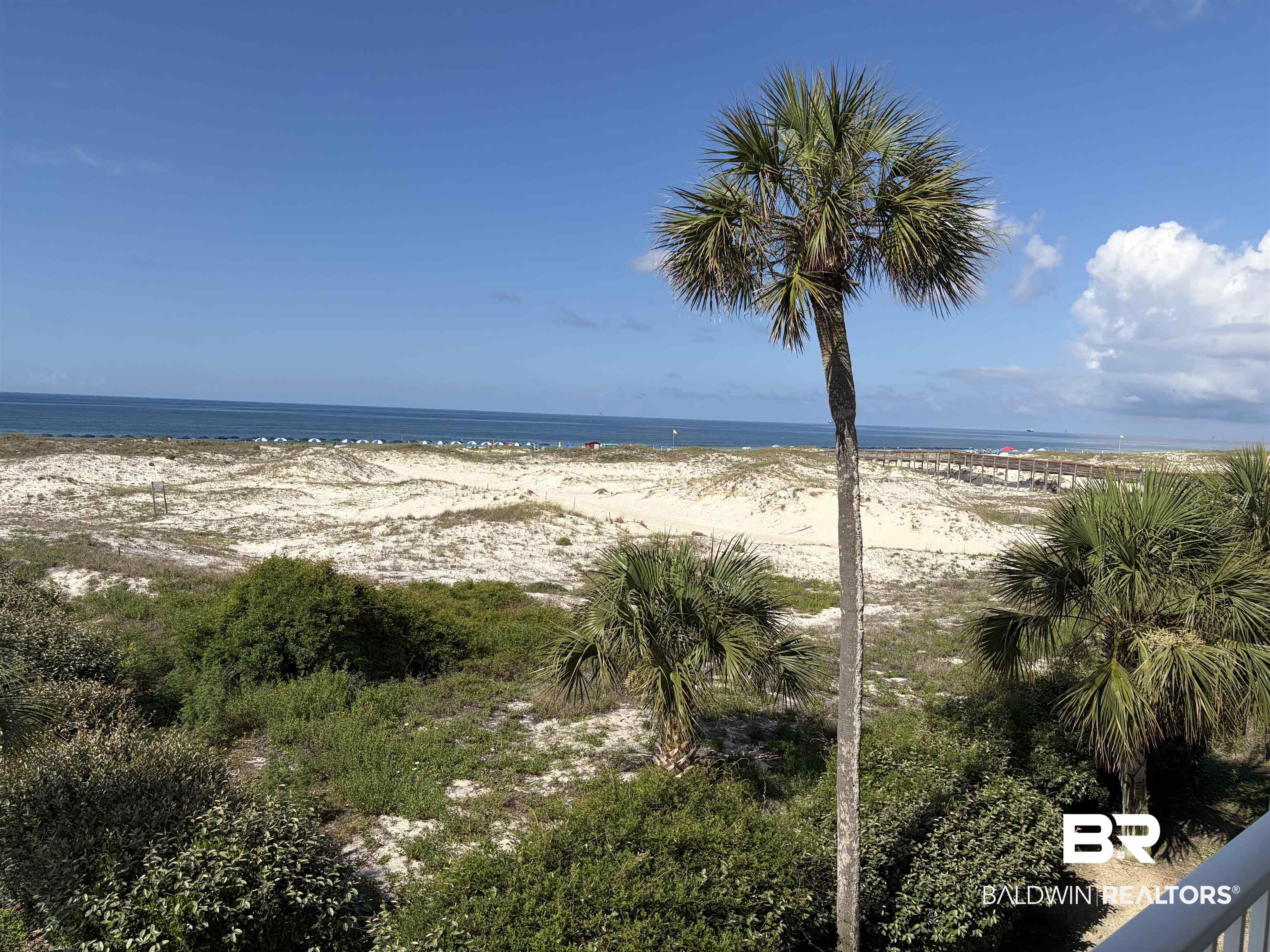 400 Plantation Road, Unit 3201 Gulf Shores, AL 36542 - Photo 19 of 35 View from Balcony - Unobstructed Direct View of the Beach & Gulf!