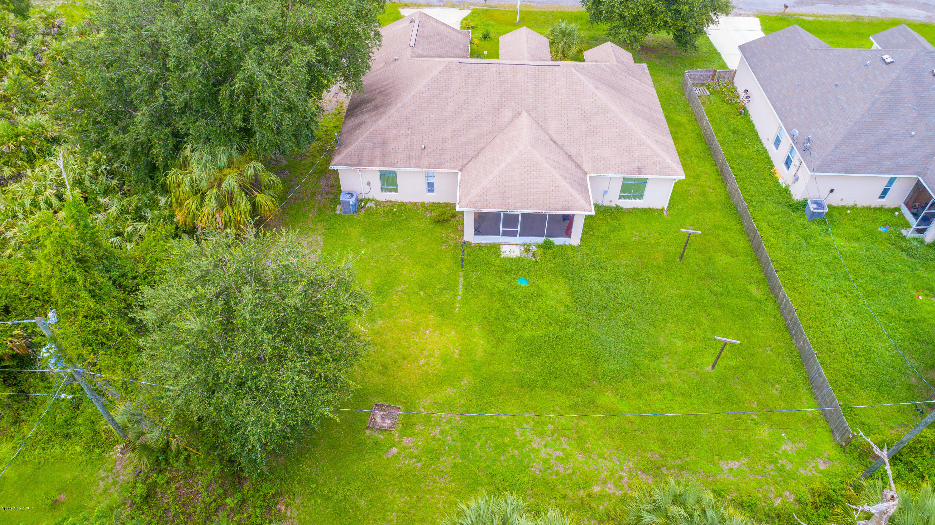 2109 Gascon Road Southwest Palm Bay, FL 32908 - Photo 22 of 23 Aerial Backyard