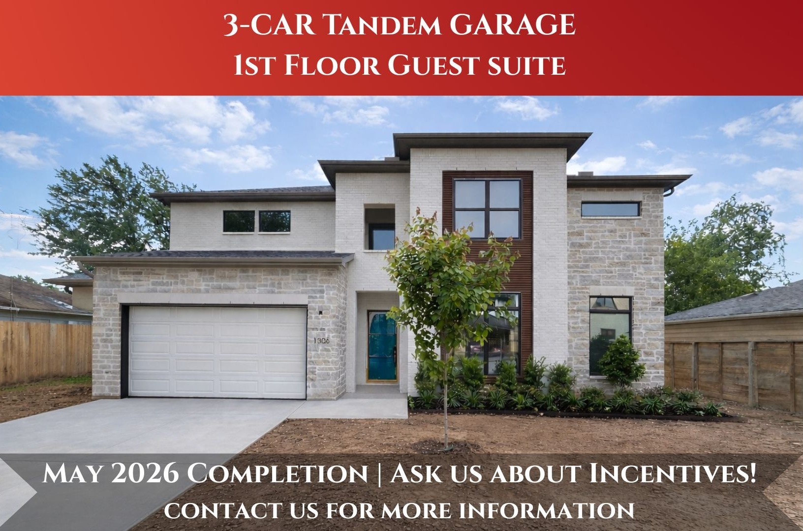 Welcome to 1306 Zora! This home will sit on a 7,636 sq ft lot offering 5-6 spacious bedrooms, 4.5 bathrooms, and a 3-car garage.