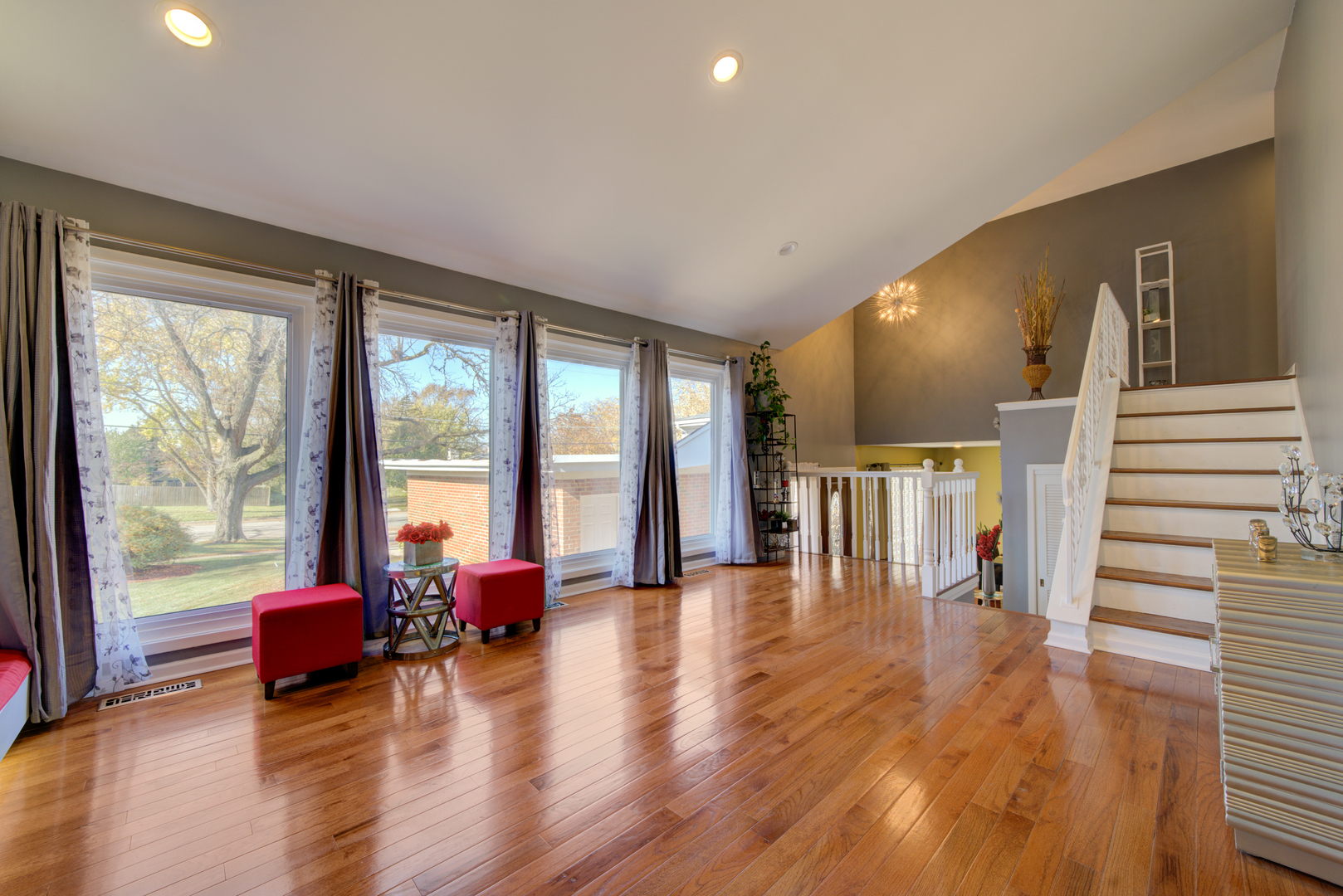 9211 Washington Road Morton Grove, IL 60053 - Photo 13 of 29 a living room with furniture and floor to ceiling windows
