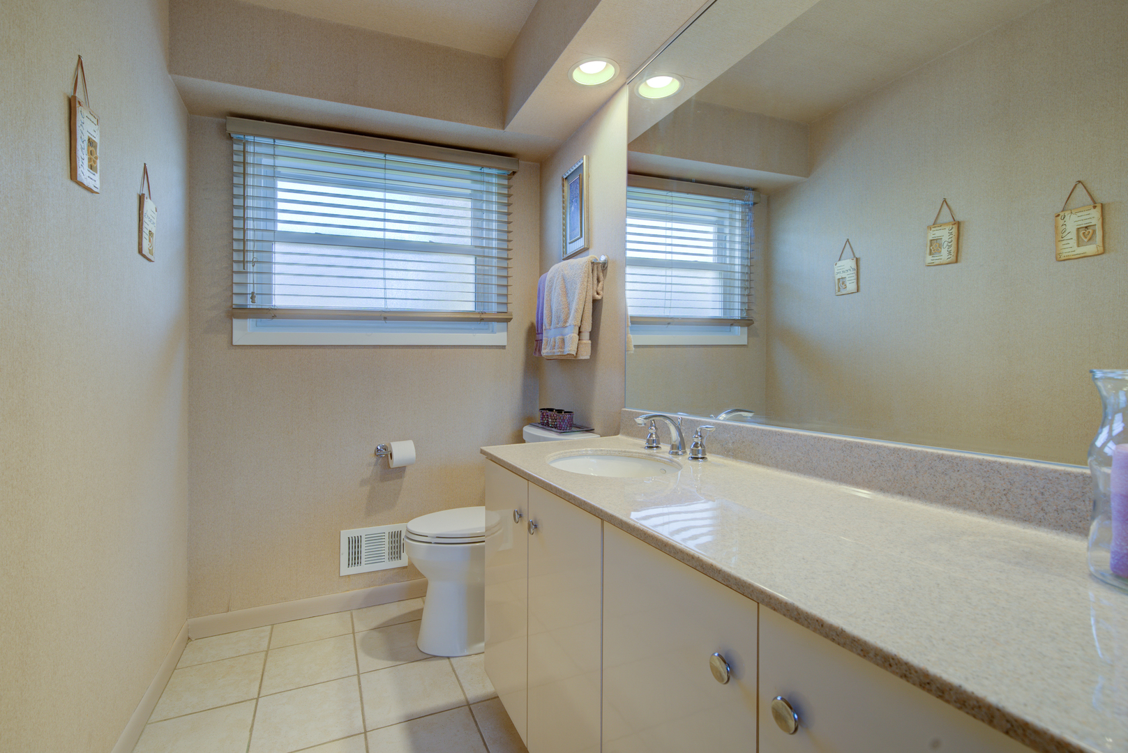 9211 Washington Road Morton Grove, IL 60053 - Photo 9 of 29 a bathroom with a sink a toilet and window