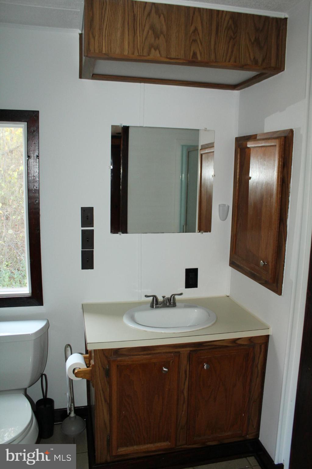 5274 Burr Hill Road Rhoadesville, VA 22542 - Photo 28 of 66 a bathroom with a sink and a mirror