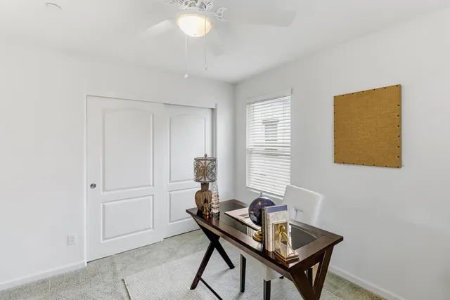 a bathroom with a shower and a toilet