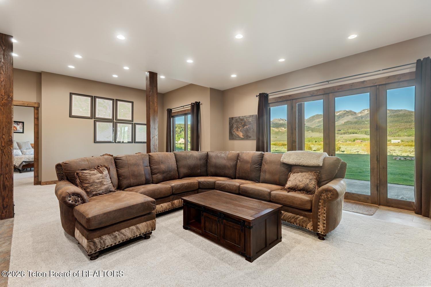 29 White Point Road Cora, WY 82925 - Photo 64 of 102 Basement living area and walkout doors