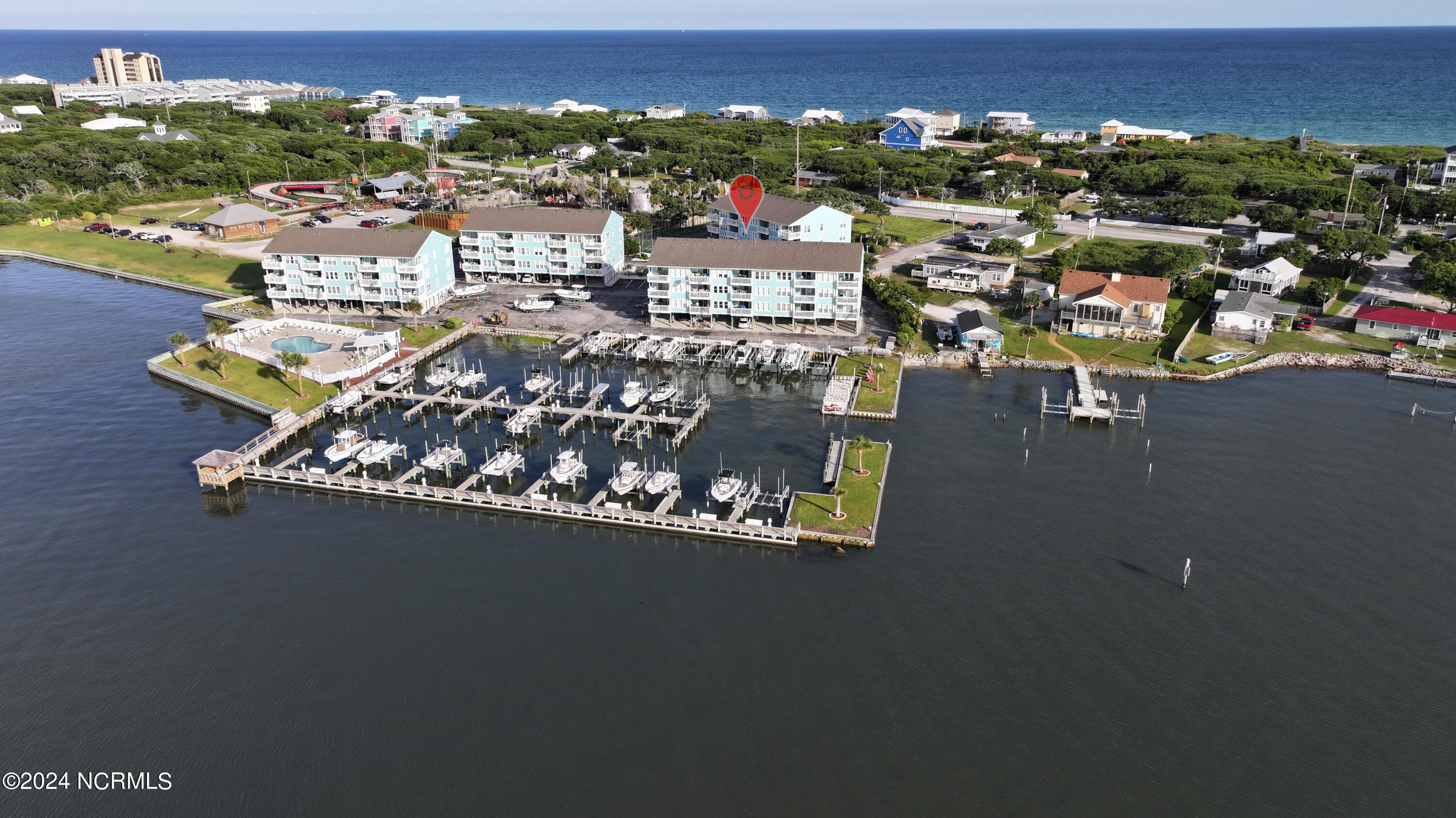 1010 Salter Path Road, Unit 45 Atlantic Beach, NC 28512 - Photo 20 of 26 Aerial from Sound