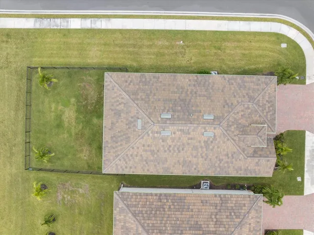 a view of a balcony with a garden