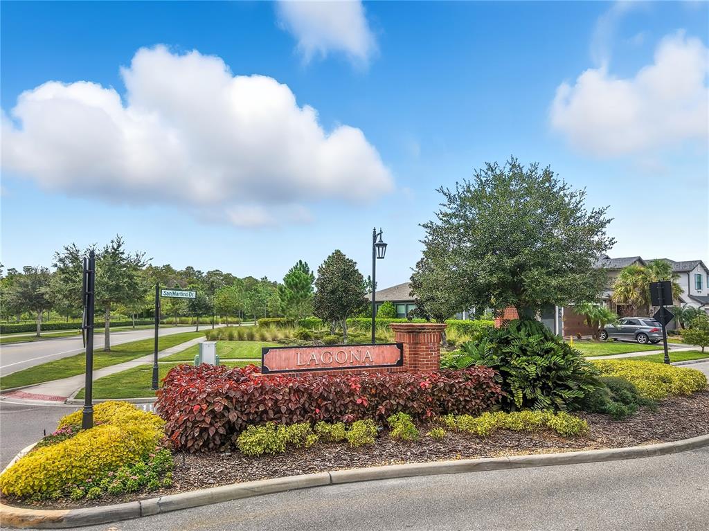 4663 Almada Lane Wesley Chapel, FL 33543 - Photo 27 of 30 a view of a garden