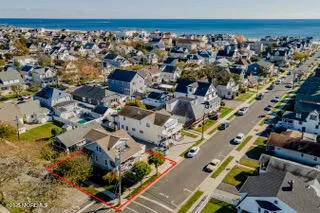 an aerial view of multiple house
