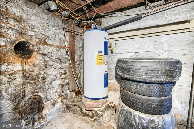 a view of storage and utility room