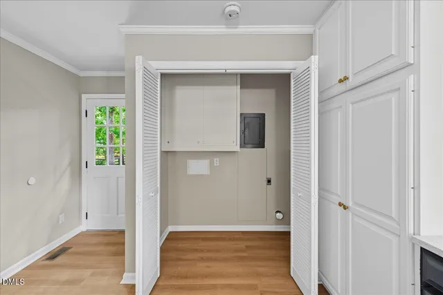 a view of an entryway door