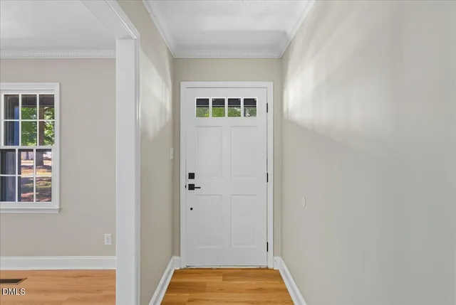 a view of front door