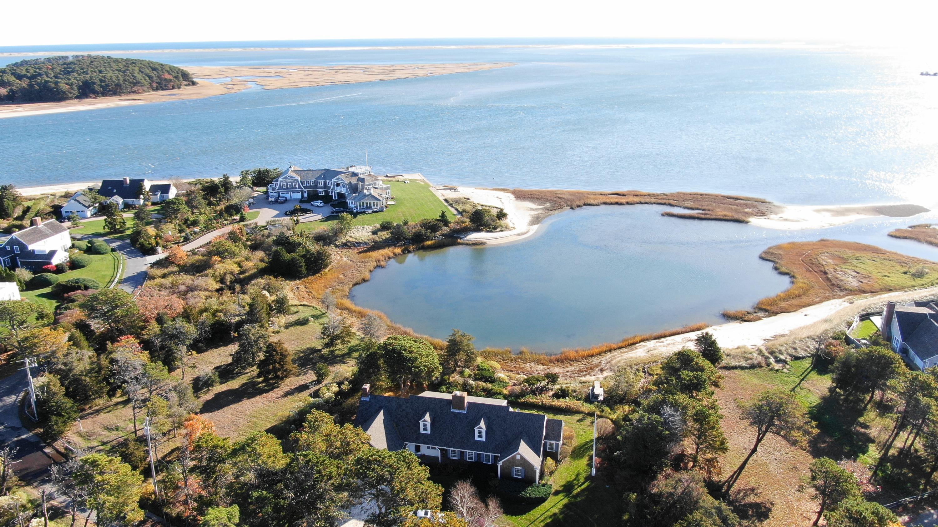132 Old Salt Works Road Chatham, MA 02633 - Photo 3 of 34 a view of an ocean and beach