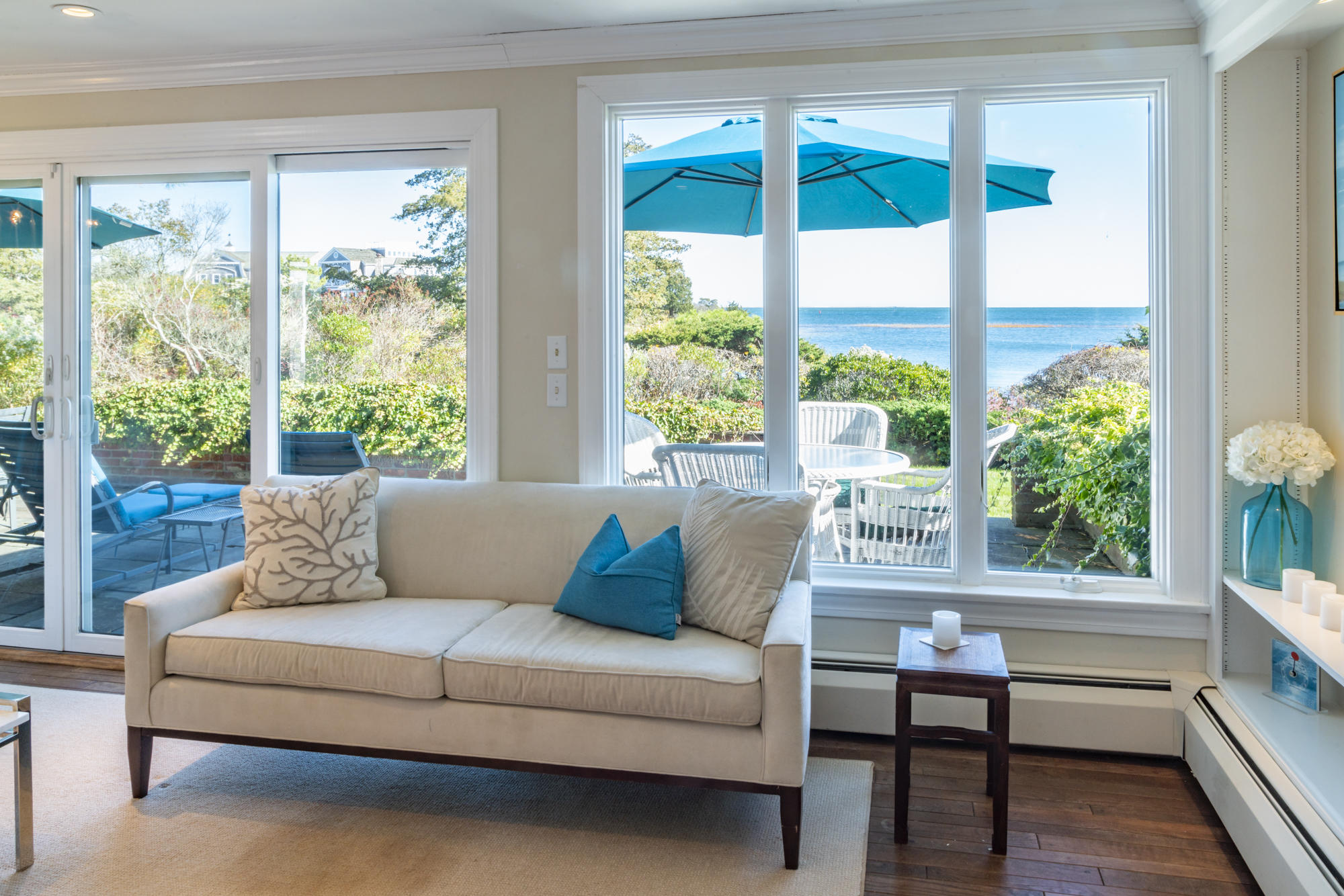 132 Old Salt Works Road Chatham, MA 02633 - Photo 7 of 34 a living room with couch and a window