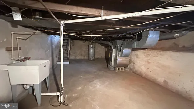 a view of storage and utility room