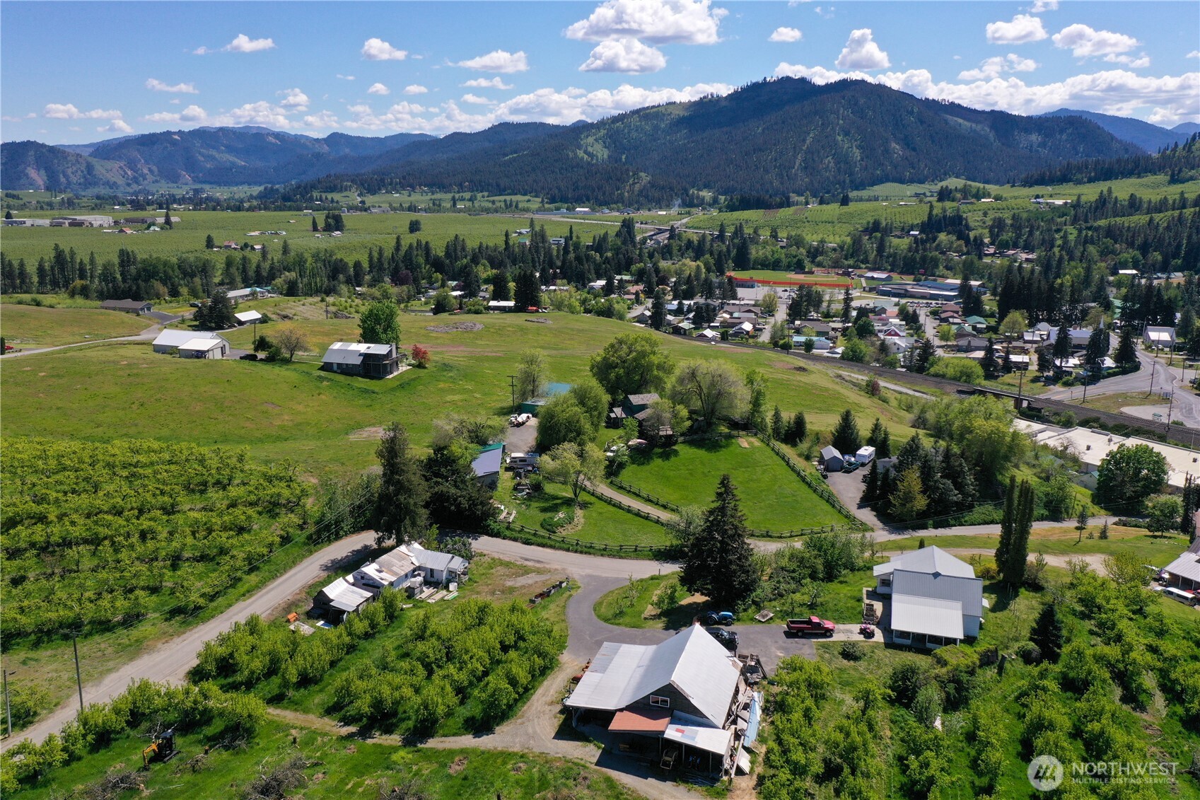 1 Ludwig Hill Road Peshastin, WA 98847 - Photo 15 of 33 an aerial view of a house with a garden