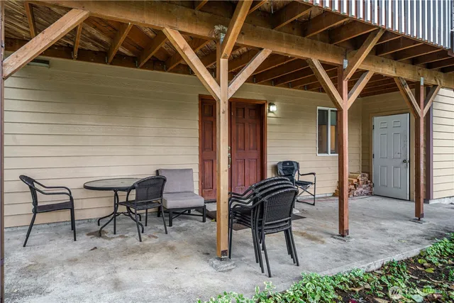 a view of a house with a deck