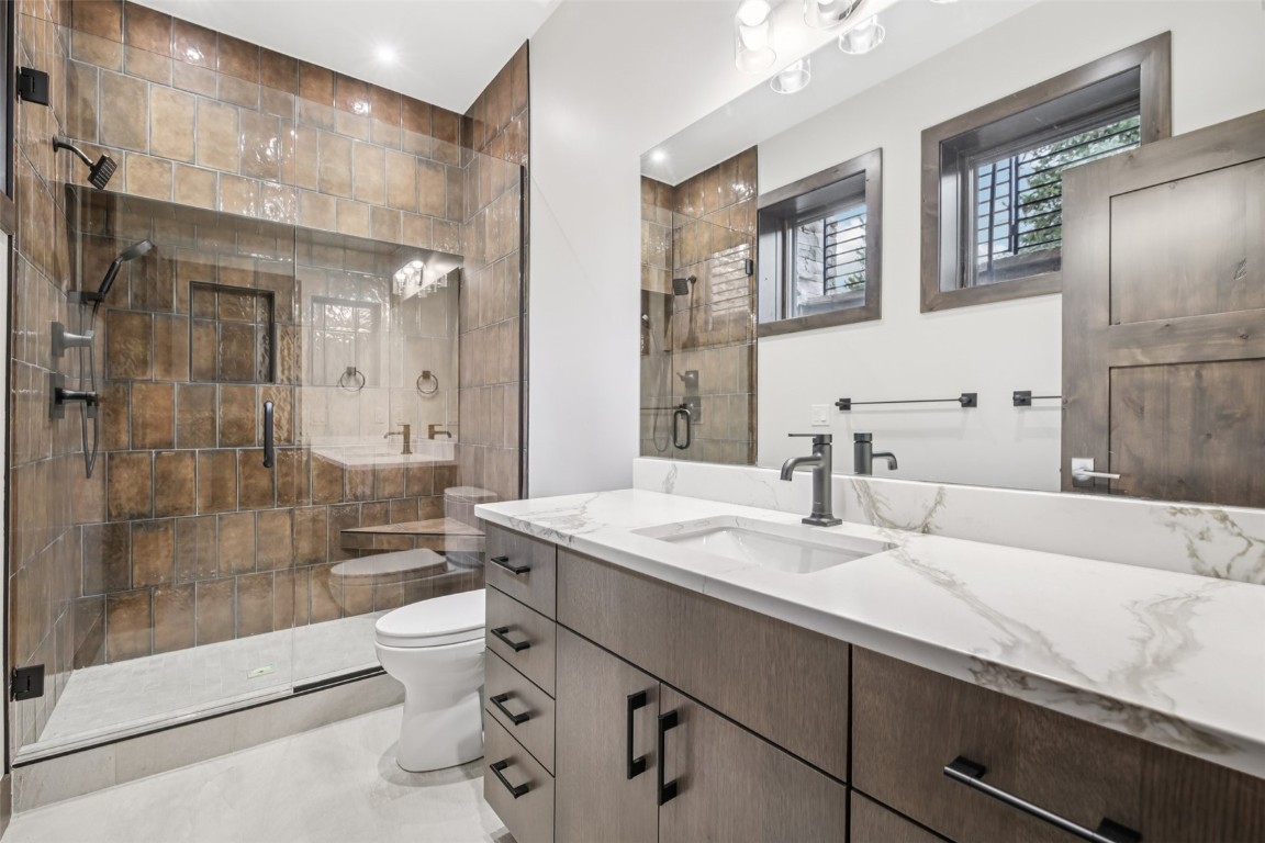 27 West Independence Road Keystone, CO 80435 - Photo 40 of 48 Full bath featuring vanity and a stall shower