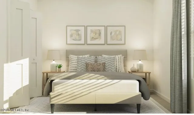 a bathroom with a toilet sink vanity and mirror