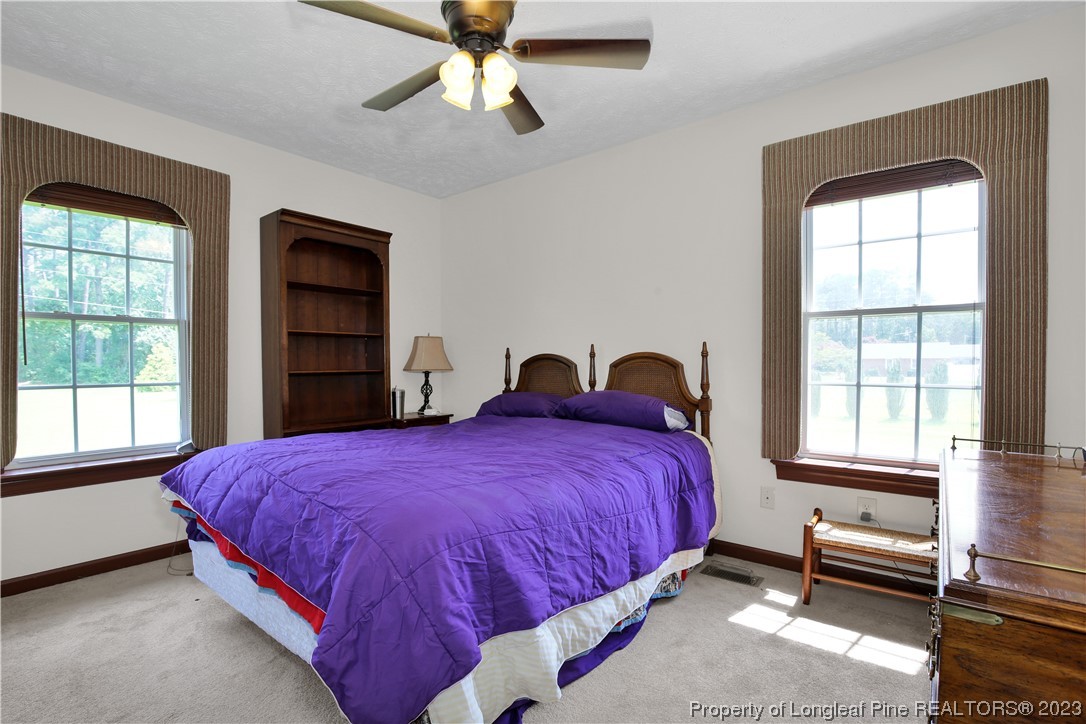 6015 Goldsboro Road Wade, NC 28395 - Photo 29 of 50 a bedroom with a bed and a window