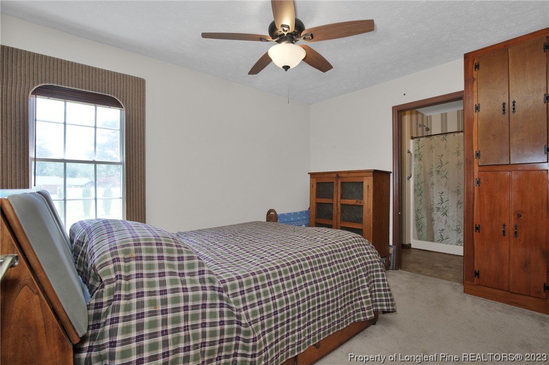 6015 Goldsboro Road Wade, NC 28395 - Photo 33 of 50 a bedroom with a bed dresser and a window