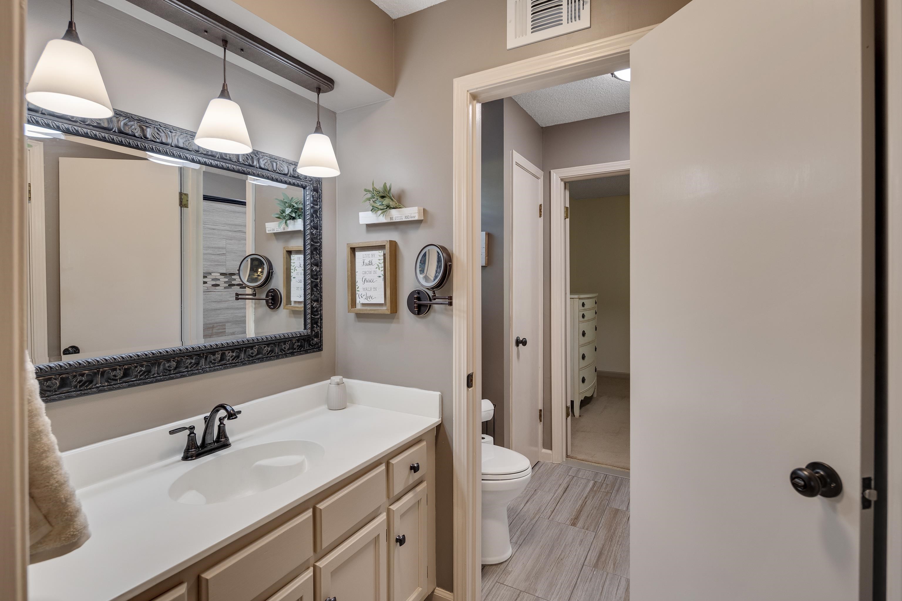 6125 Pleasant Ridge Road Millington, TN 38053 - Photo 16 of 40 a bathroom with a sink a toilet and shower
