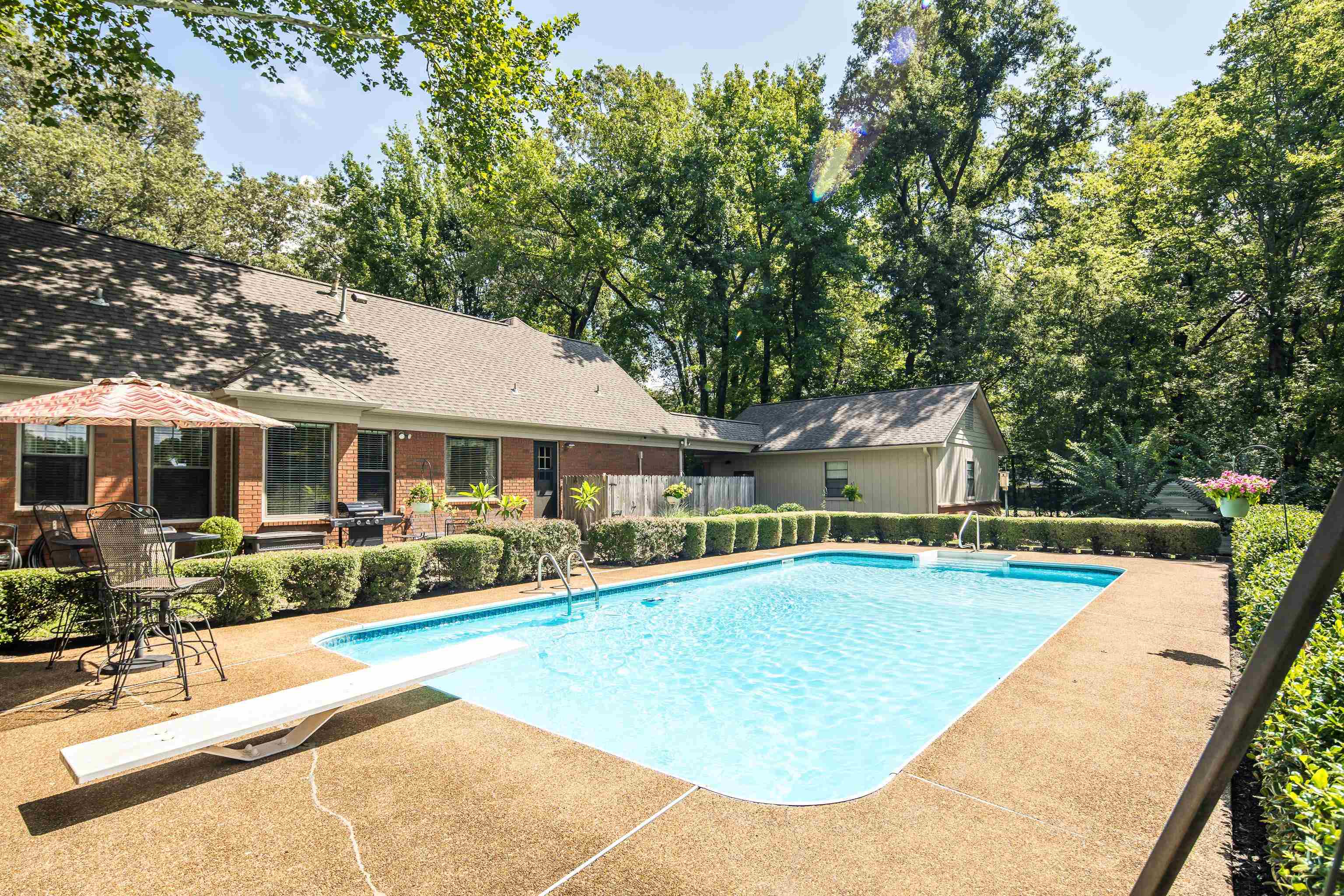 6125 Pleasant Ridge Road Millington, TN 38053 - Photo 5 of 40 swimming pool view with a seating space and a garden view