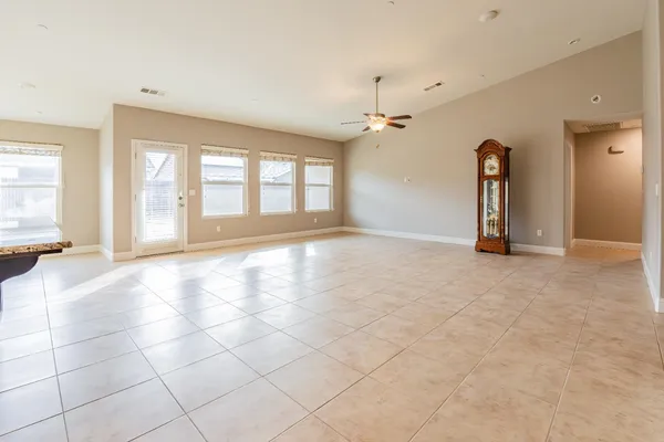 a view of a livingroom with a staircase