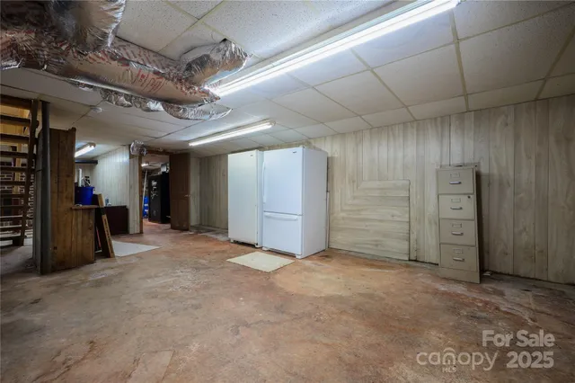 a view of a car garage