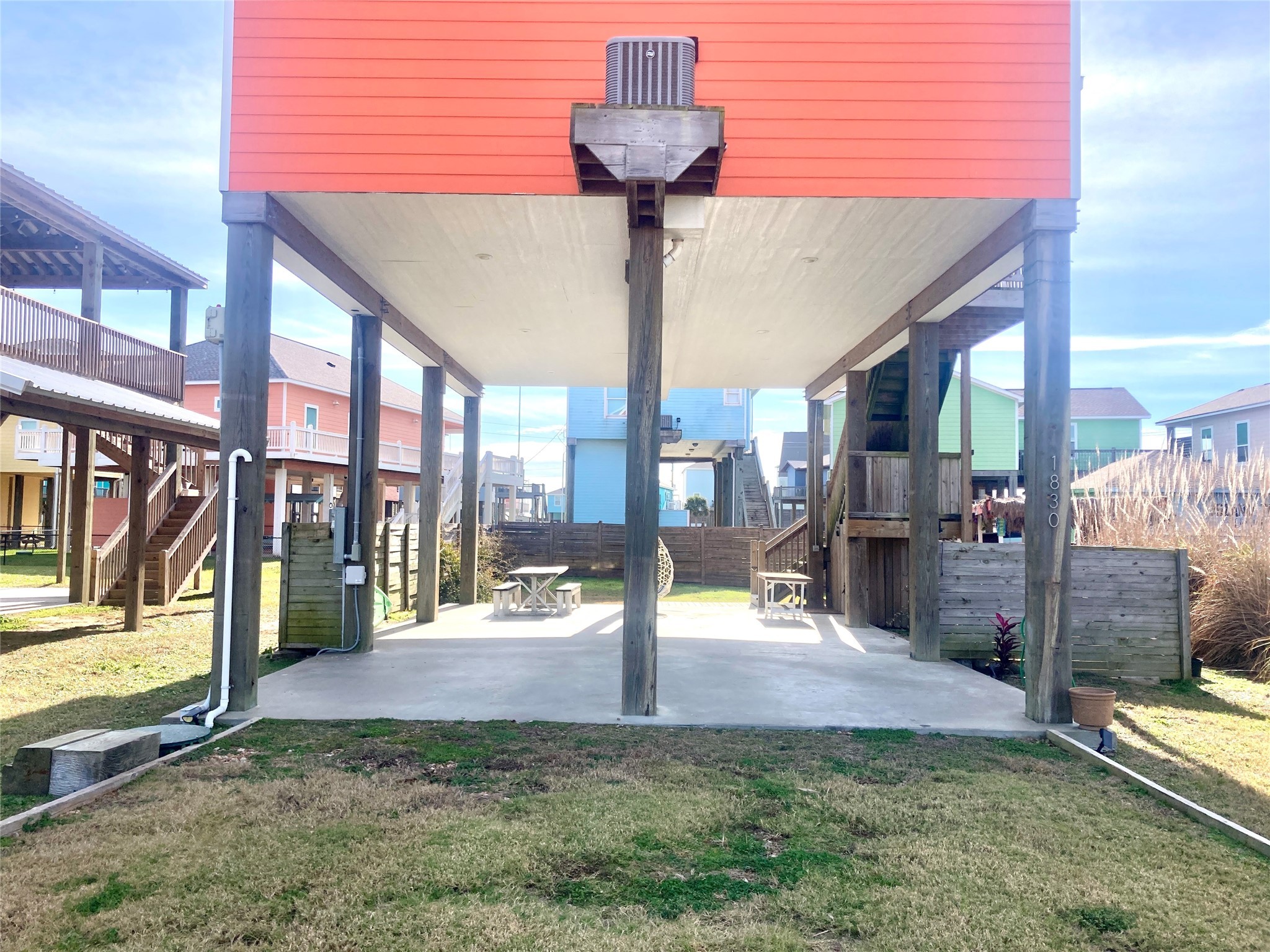 1830 Croaker Lane Crystal Beach, TX 77650 - Photo 16 of 21 a view of a porch with seating space