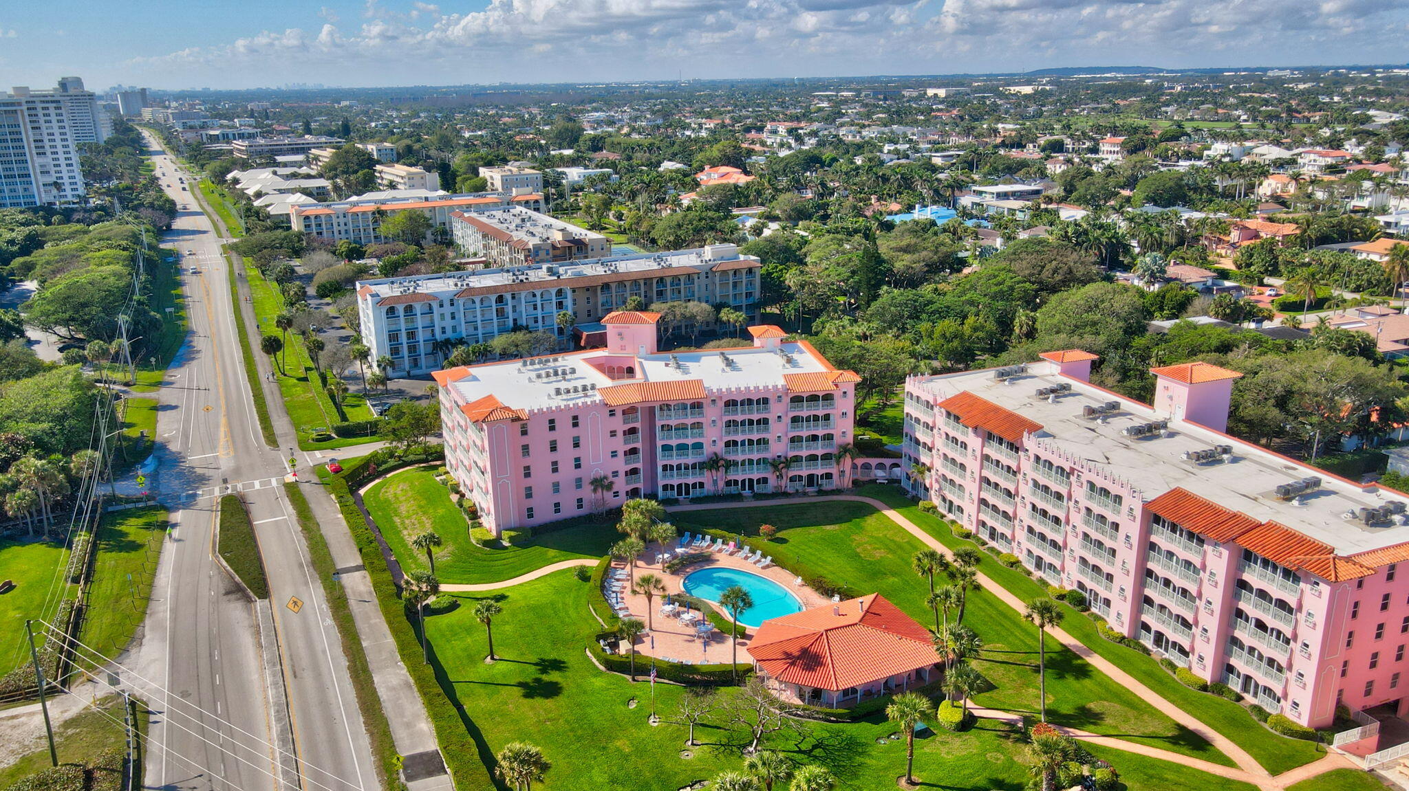 1099 South Ocean Boulevard, Unit 105 Boca Raton, FL 33432 - Photo 25 of 30 a view of a balcony with outdoor seating