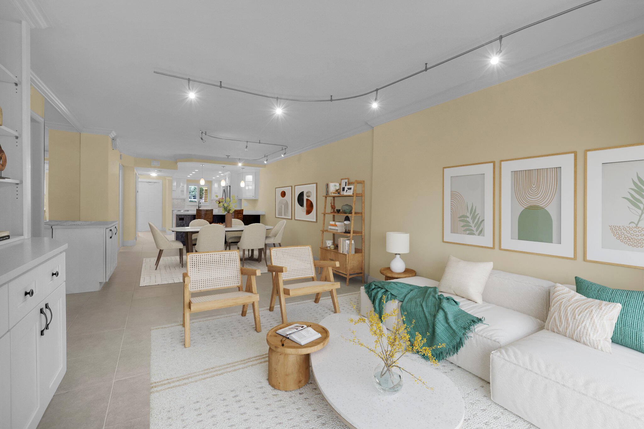 1099 South Ocean Boulevard, Unit 105 Boca Raton, FL 33432 - Photo 10 of 30 a living room with furniture and a large window