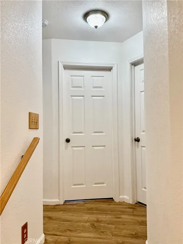 a view of a balcony with an outdoor space