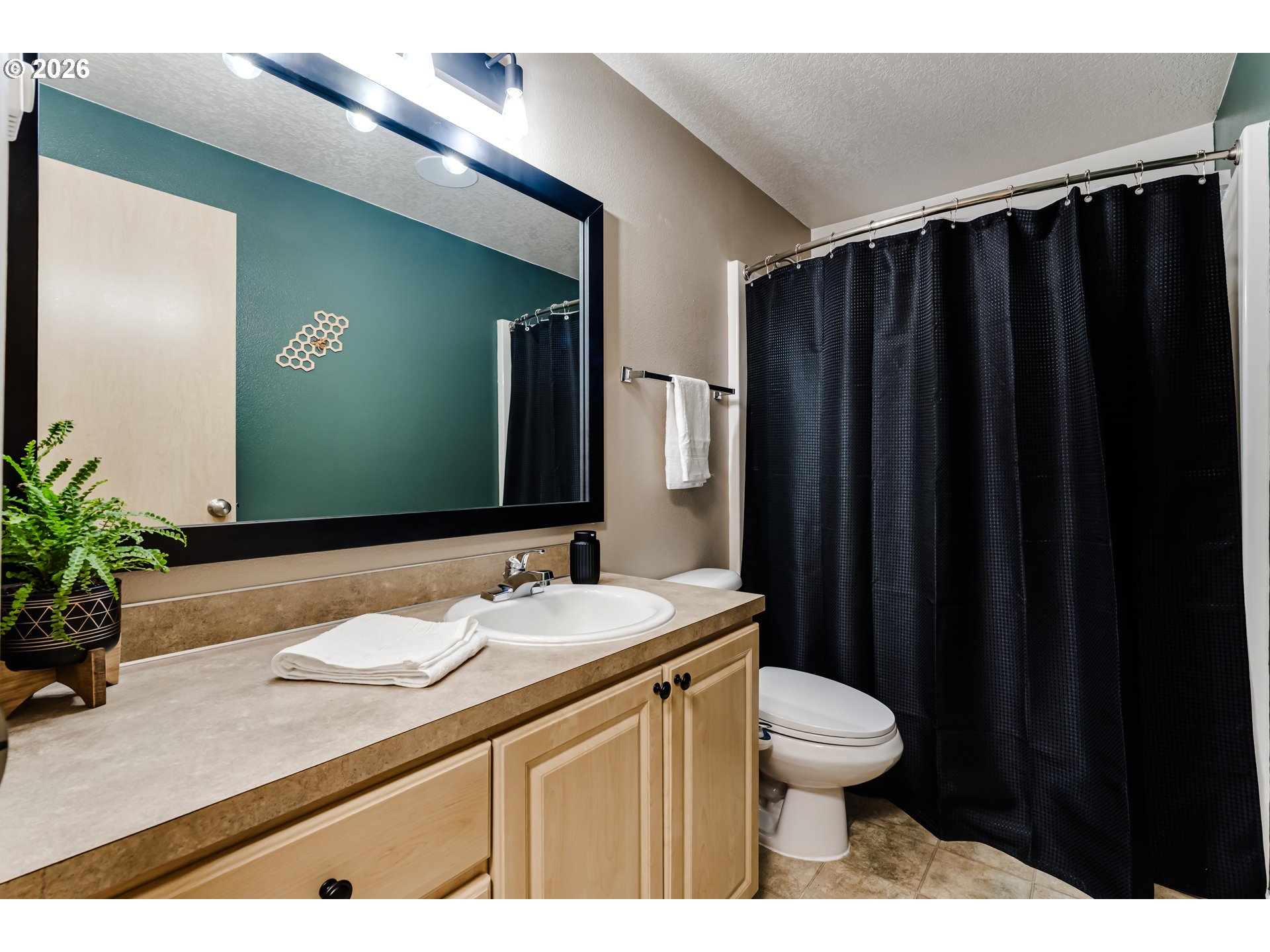 549 Gilfry Avenue Creswell, OR 97426 - Photo 32 of 44 a bathroom with a sink a toilet a mirror and vanity