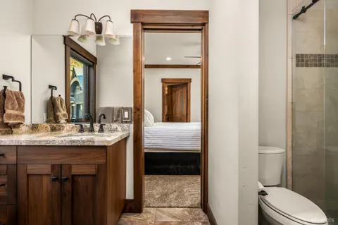 a bath tub sitting in a bathroom next to a window