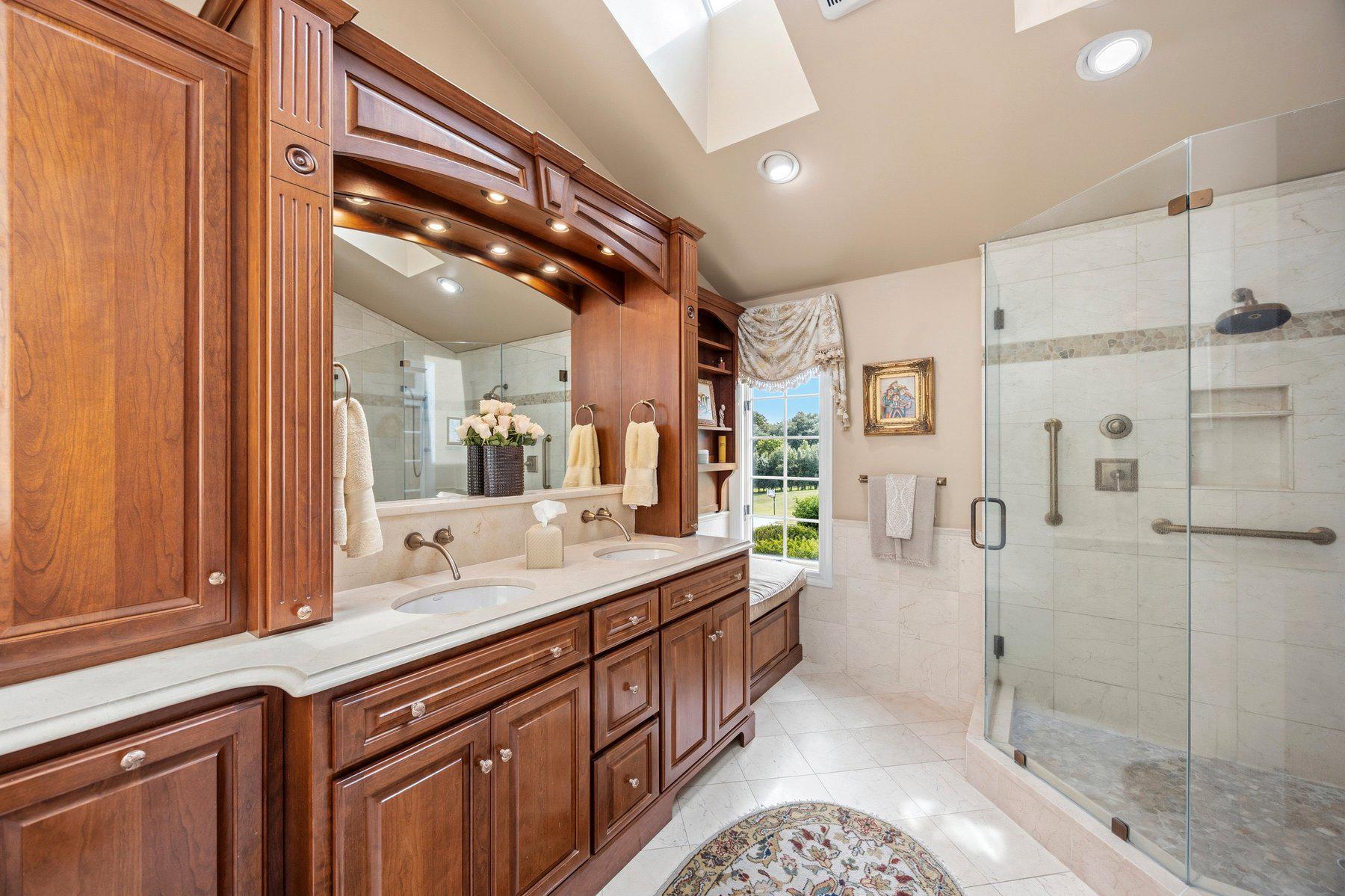 3625 Stansbury Mill Road Phoenix, MD 21131 - Photo 14 of 64 Primary bathroom with custom designed cabinetry