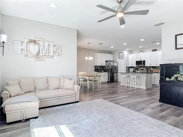 a view of a house with a patio