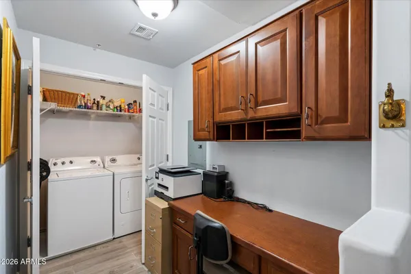 a room with storage and utility