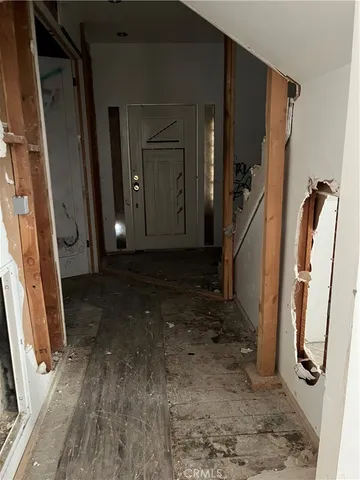 a view of a storage and utility room